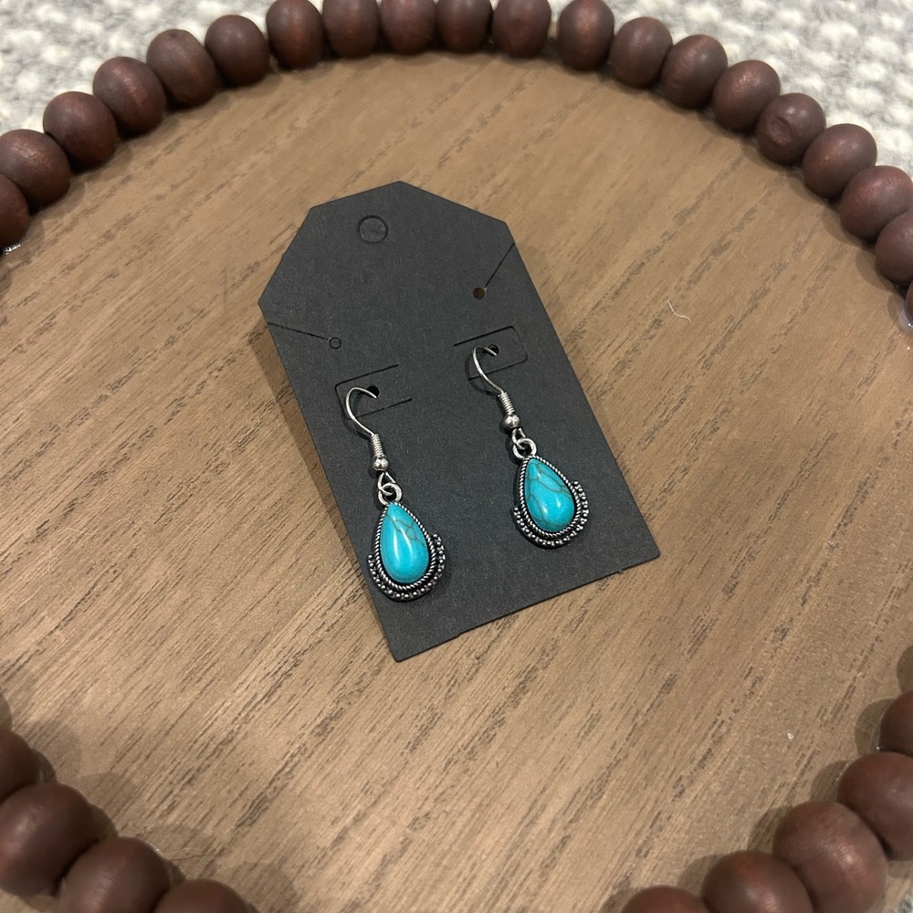 Turquoise Teardrop Earrings